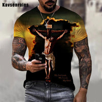New God Religion Christ Jesus Printed 3D T-shirt Men Women Hip Hop Fashion Casual Short Sleeve Unisex Harajuku Streetwear Tops