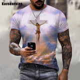 New God Religion Christ Jesus Printed 3D T-shirt Men Women Hip Hop Fashion Casual Short Sleeve Unisex Harajuku Streetwear Tops