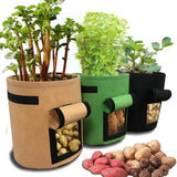 3 Size Felt Plant Strong Grow Bags Nonwoven Fabric Garden Potato Pot Greenhouse Vegetable Growing Bags Gardening Tools