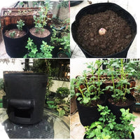 3 Size Felt Plant Strong Grow Bags Nonwoven Fabric Garden Potato Pot Greenhouse Vegetable Growing Bags Gardening Tools