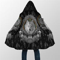 Hooded Cloak coat Dragon&Wolf Fleece Warm - bargainwarehouse2018.com