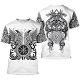 Viking Tattoo pattern T-shirt Men S/S Fast free delivery - bargainwarehouse2018.com