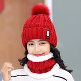 Winter knitted Beanies Hats Thick Warm - bargainwarehouse2018.com