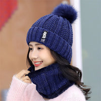Winter knitted Beanies Hats Thick Warm - bargainwarehouse2018.com