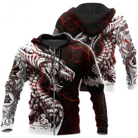 Dragon 3D Printed Men Hoodies Streetwear - bargainwarehouse2018.com
