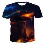 Wolf 3D Short Sleeve T-shirt - bargainwarehouse2018.com