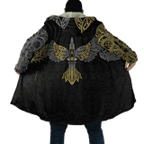 Viking hooded Cloak Ravens of Midgard Hooded PF39 - bargainwarehouse2018.com